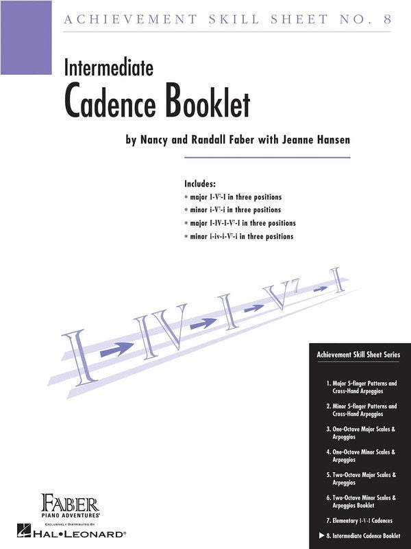 Achievement Skill Sheet 8 Cadence Booklet