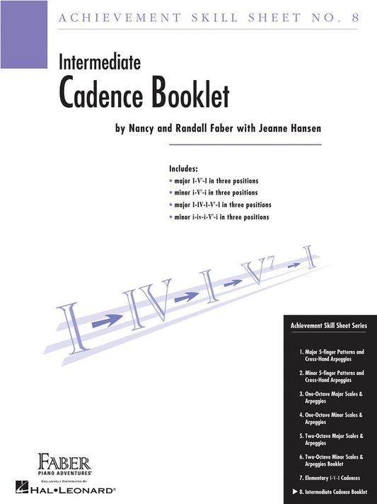 Achievement Skill Sheet 8 Cadence Booklet