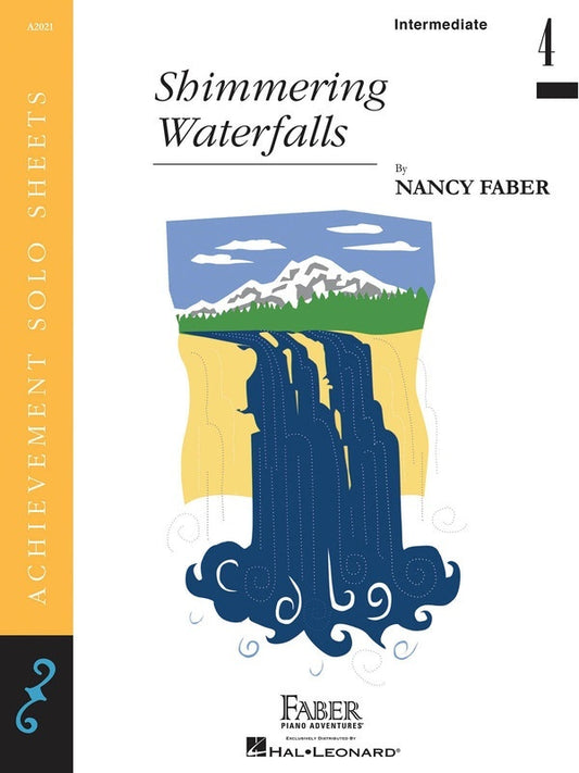 Shimmering Waterfalls Intermediate Piano Solo (Sheet Music)