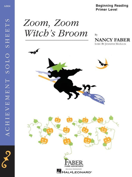 Zoom Zoom Witchs Broom Primer LVL Piano Solo (Sheet Music)