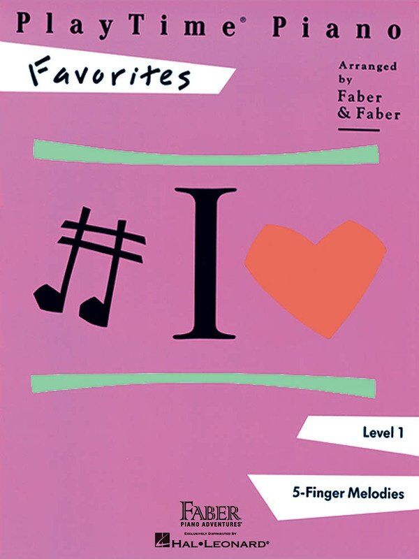 Play Time Piano Favorites Level 1 by Faber Piano Adventures - 24 Pages, Piano Solo, Great for Lessons and Recitals