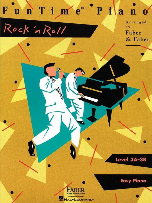 FunTime Piano Rock 'n Roll Level 3A - 3B by Faber Piano Adventures, 32 Pages, Early Intermediate Piano Solo Collection