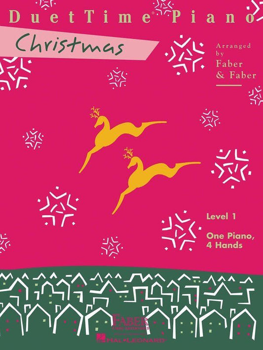 DuetTime Piano Christmas Level 1 - 24 Pages, Faber Piano Adventures, Piano Duet, Includes Popular Holiday Songs