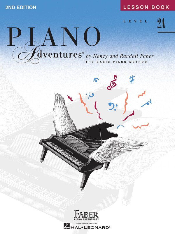 Piano Adventures Level 2A Lesson Book 2nd Edition by Faber Piano Adventures, 64 Pages