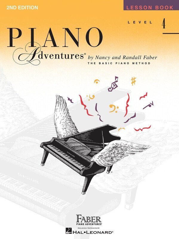 Piano Adventures Level 4 Lesson Book 2nd Edition by Faber Piano Adventures, 56 Pages