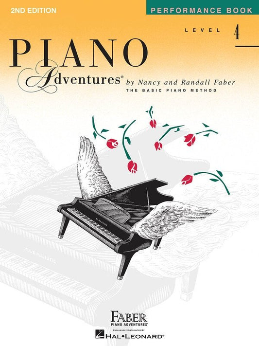Piano Adventures Level 4 Performance Book, 2nd Edition, 32 Pages, Faber Piano Adventures