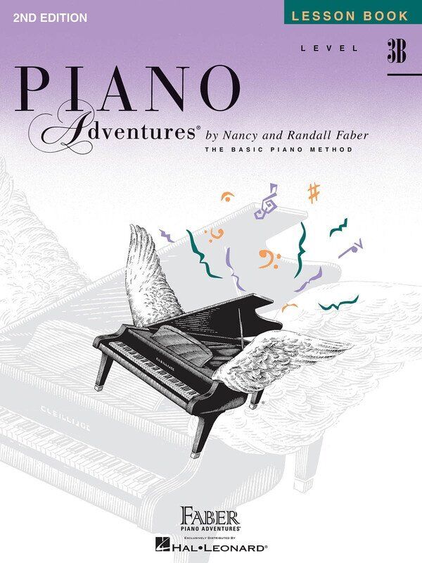 Piano Adventures Level 3B Lesson Book 2nd Edition by Faber Piano Adventures, 48 pages