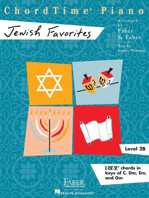 ChordTime Piano Jewish Favorites Level 2B by Faber Piano Adventures