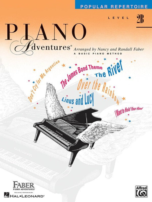 Piano Adventures Level 2B Popular Repertoire Book by Faber Piano Adventures - 32 Pages