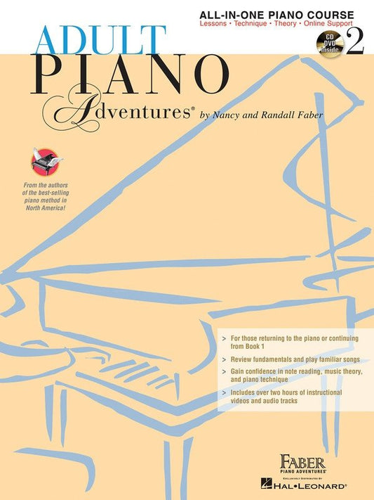 Adult Piano Adventures All-in-One Book 2 with 2 CDs