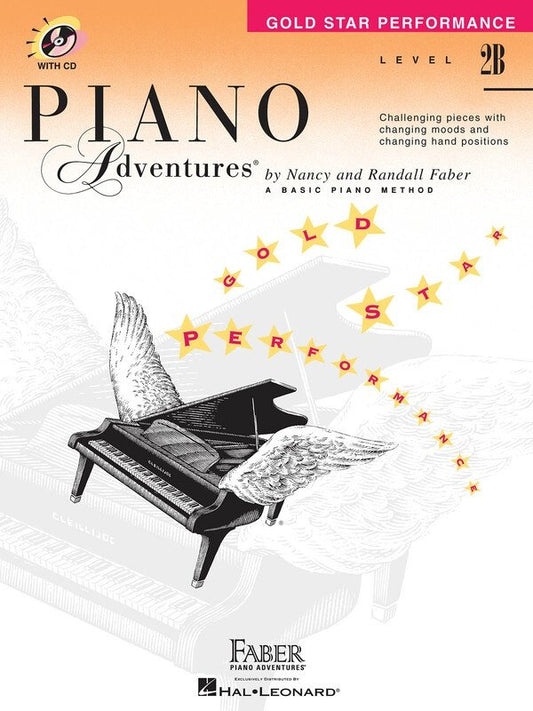 Piano Adventures Level 2B Gold Star Performance Book with CD