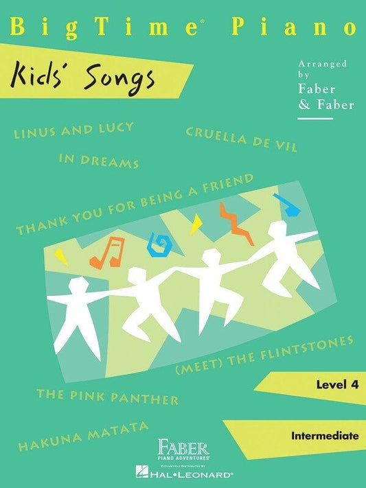 Big Time Kids Songs Level 4 - Faber Piano Adventures, 40 Pages, Intermediate Piano Collection