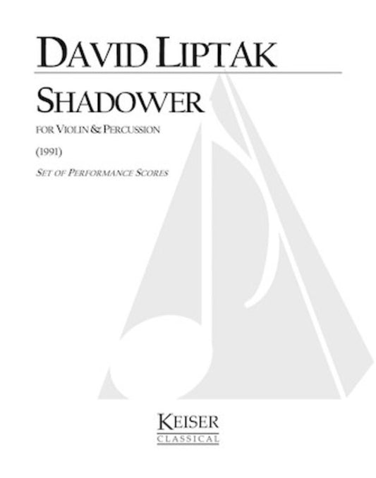 Liptak - Shadower For Violin And Percussion (Pod) Softcover Book (Percussion|Violin)