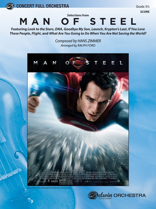 Man Of Steel Selections Full Orchestra Gr 3.5 Conductor Score