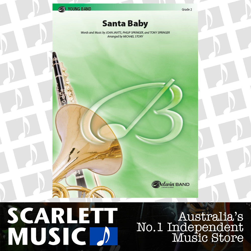 Santa Baby Concert Band Sheet Music Grade 2 — view 2