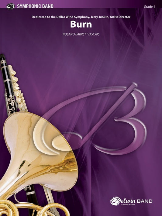 Burn Concert Band Grade 4 Sheet Music