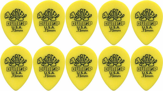 10 x Jim Dunlop Tortex Small Tear Drop .73MM Gauge Guitar Picks 423R
