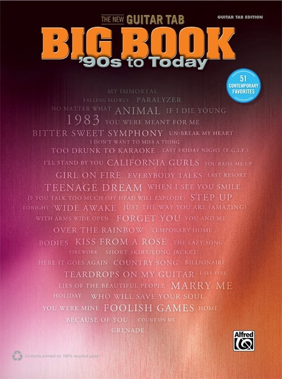 New Guitar Tab Big Book 90S To Today