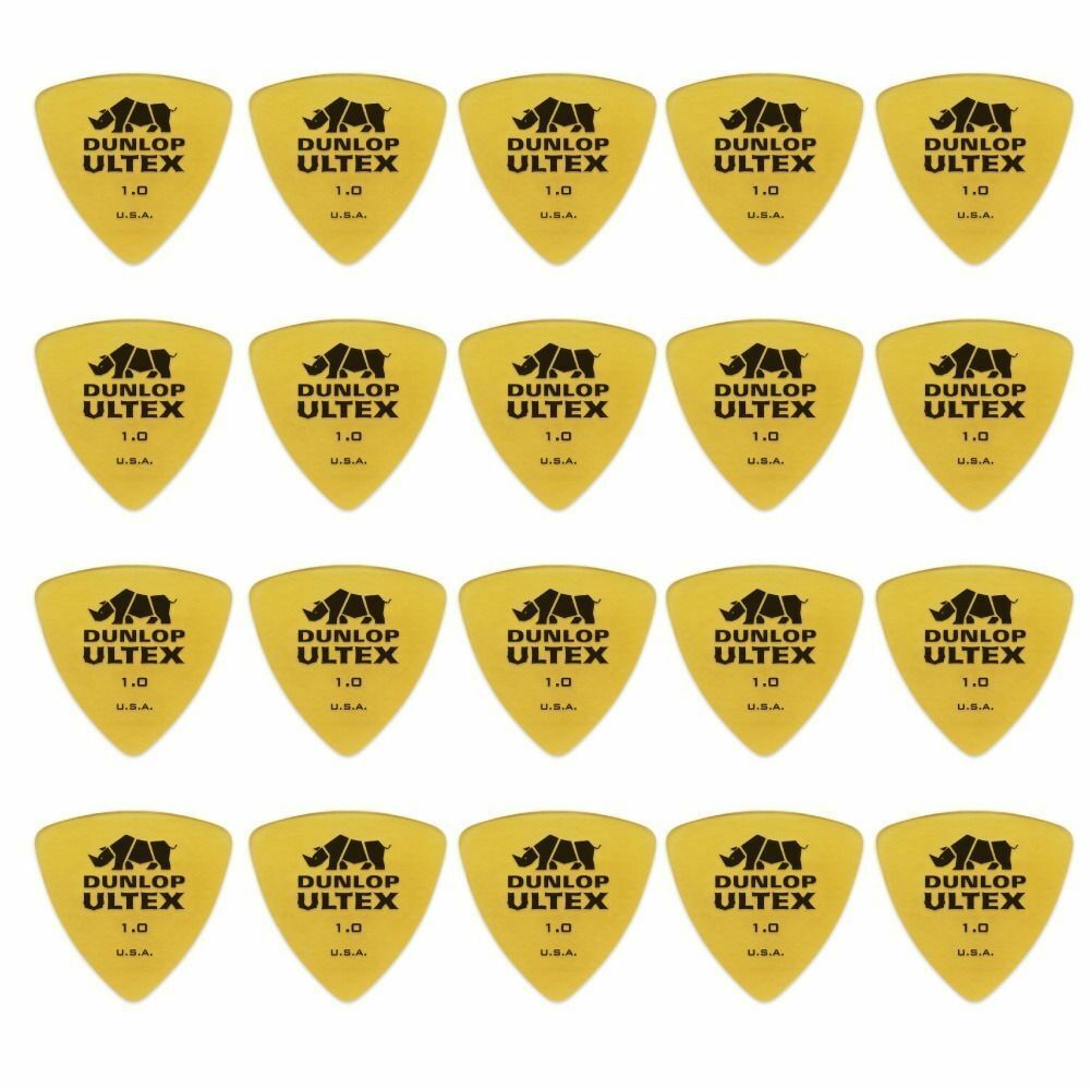 20 x Jim Dunlop Ultex Triangle 1.00MM Gauge Guitar Picks 426R Bass