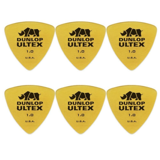 6 x Jim Dunlop Ultex Triangle 1.00MM Gauge Guitar Picks 426R Bass