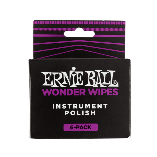 Ernie Ball Wonder Wipes Instrument Polish 6 Pack