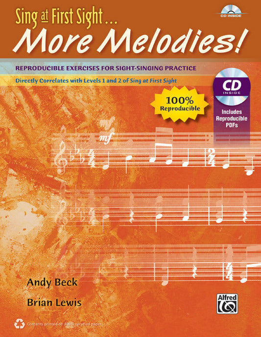 Sing at First Sight More Melodies Book with CD for Vocal Sheet Music