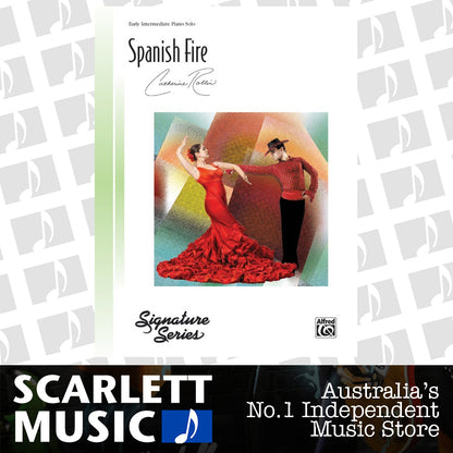 Spanish Fire Piano Solo Sheet Music — view 2