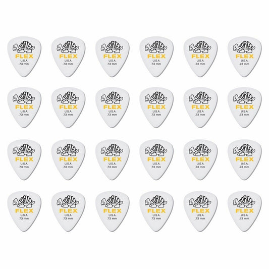 24 x Dunlop Tortex FLEX 0.73MM Gauge Guitar Picks 428R Plectrums
