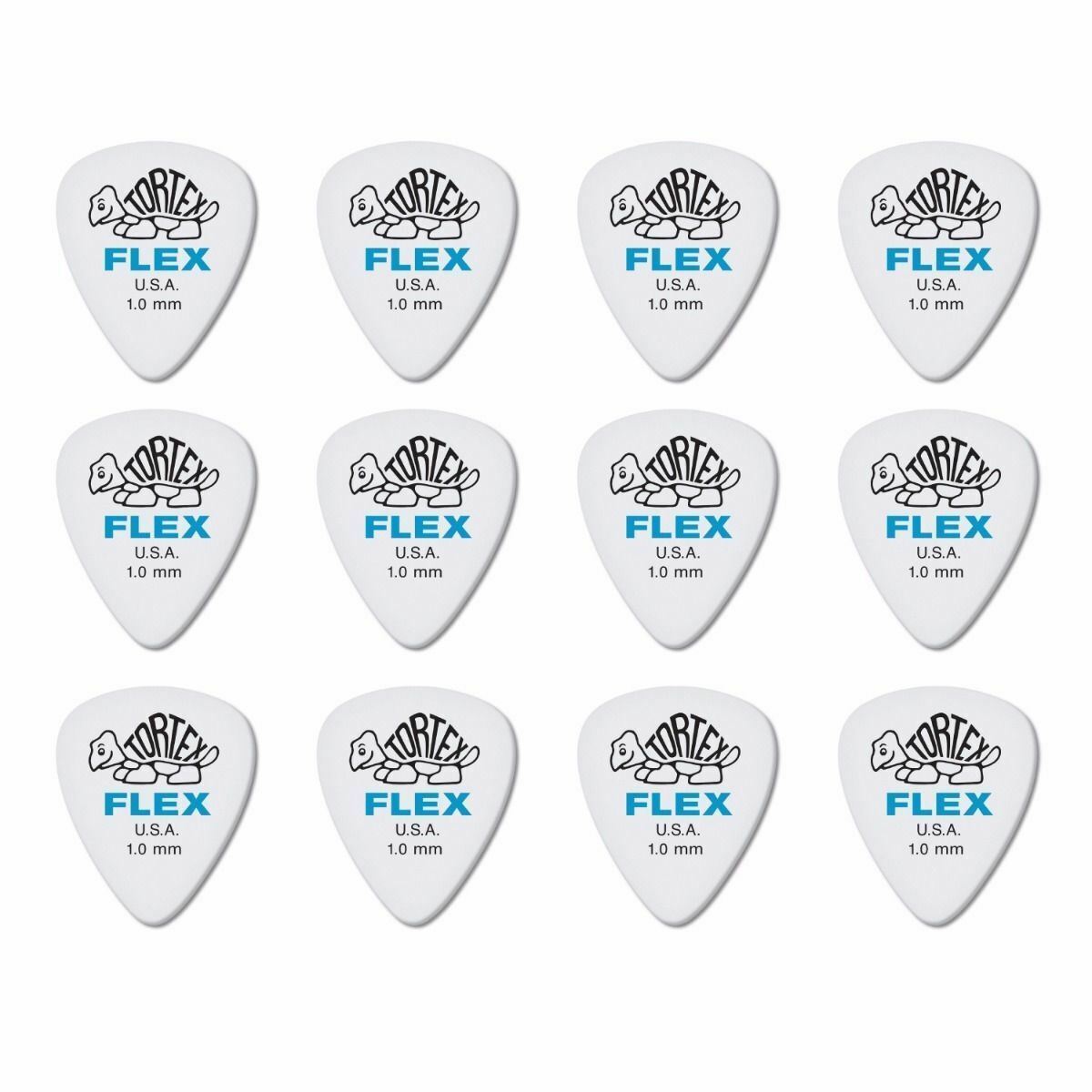 12 x Dunlop Tortex FLEX 1.00MM Gauge Guitar Picks 428R Plectrums