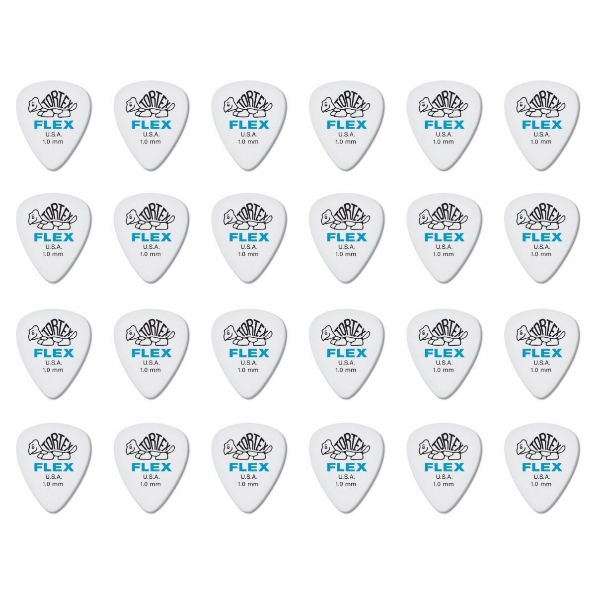24 x Dunlop Tortex FLEX 1.00MM Gauge Guitar Picks 428R Plectrums