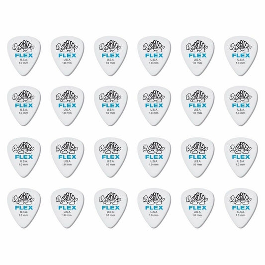 24 x Dunlop Tortex FLEX 1.00MM Gauge Guitar Picks 428R Plectrums