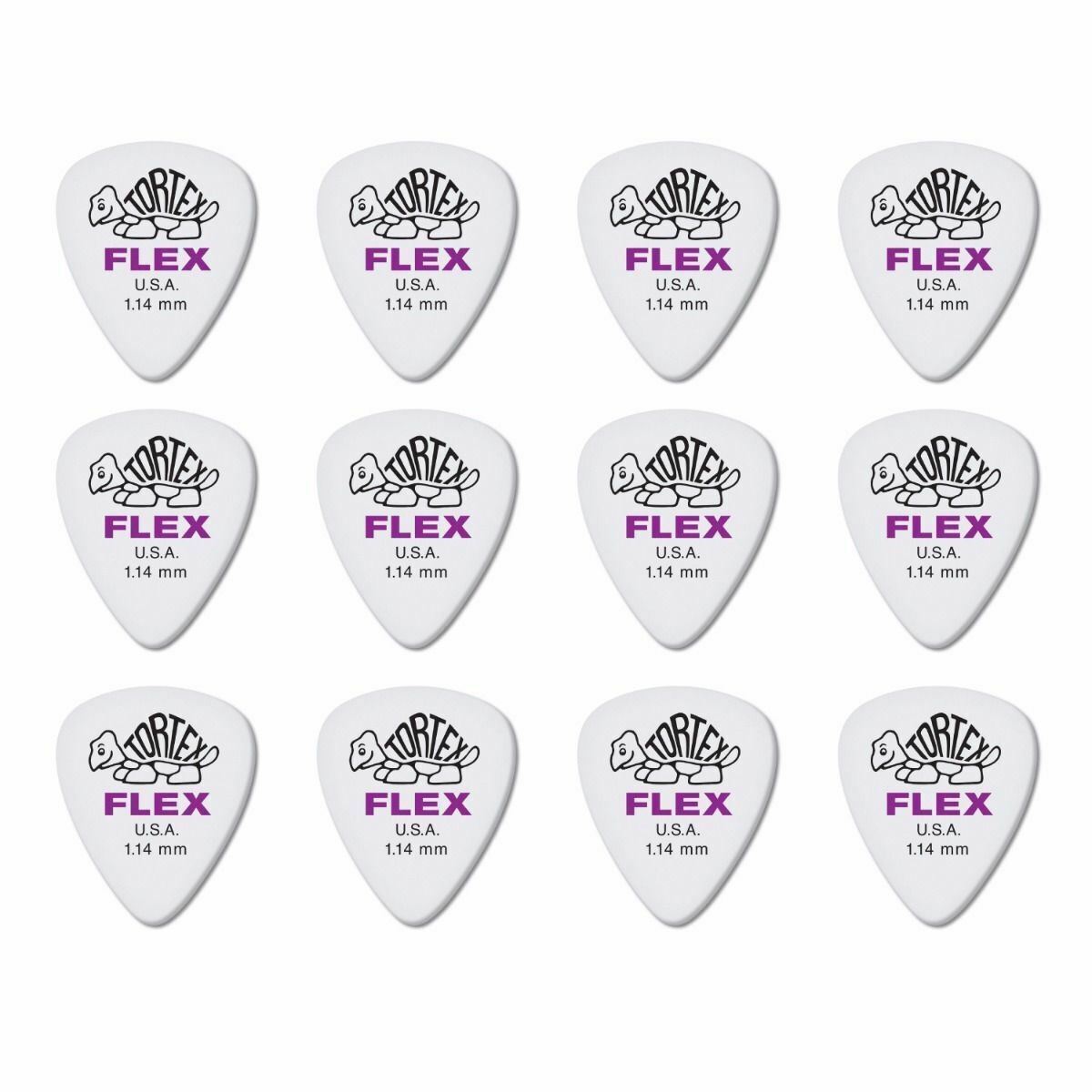 12 x Dunlop Tortex FLEX 1.14MM Gauge Guitar Picks 428R Plectrums