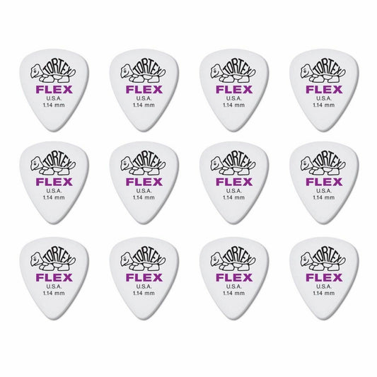 12 x Dunlop Tortex FLEX 1.14MM Gauge Guitar Picks 428R Plectrums