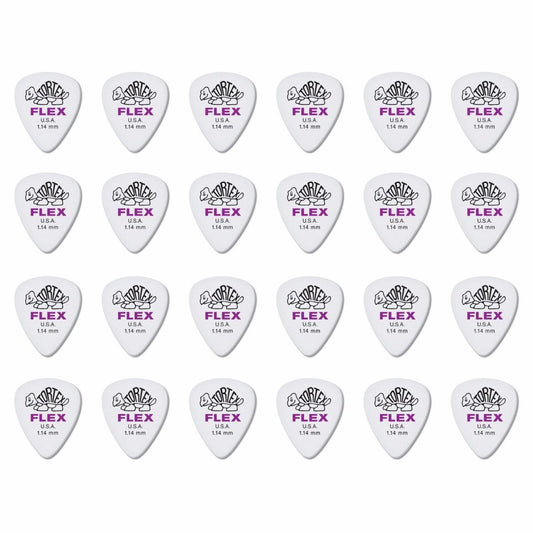 24 x Dunlop Tortex FLEX 1.14MM Gauge Guitar Picks 428R Plectrums