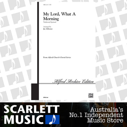 My Lord What A Morning SATB — view 2