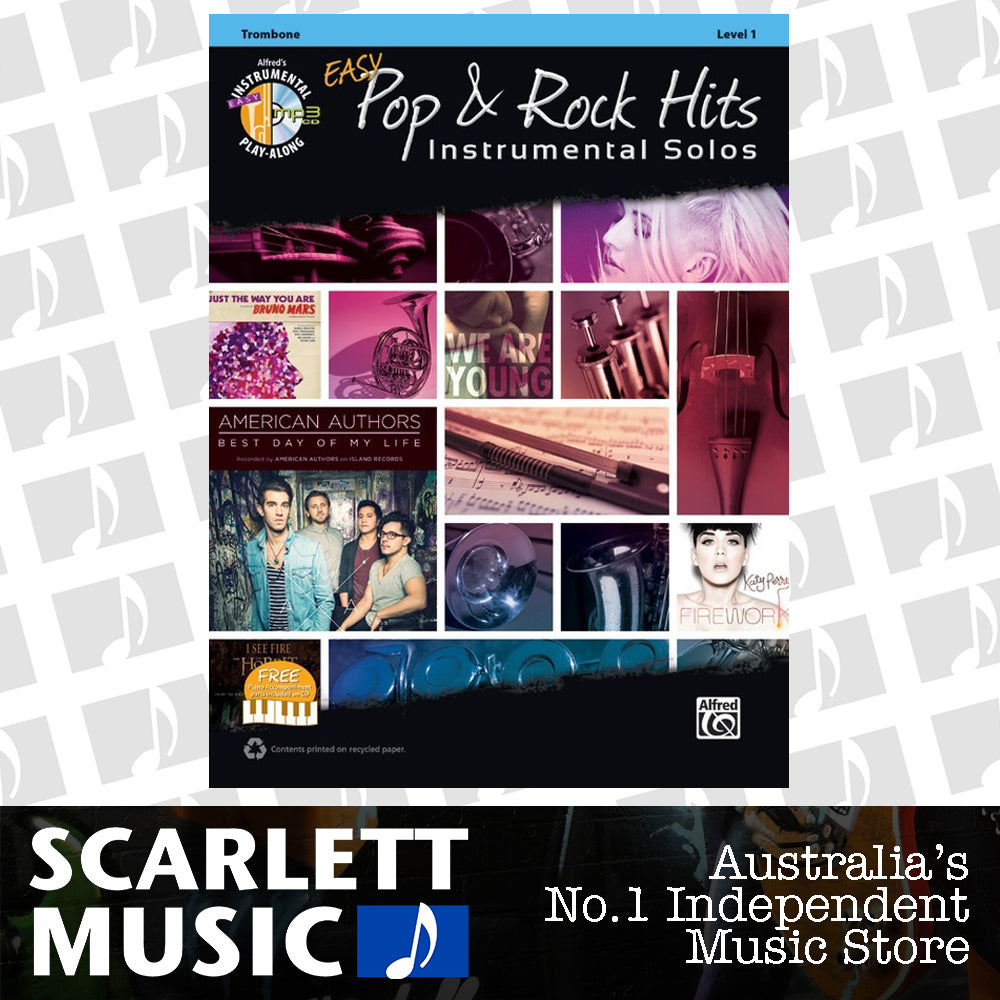 Easy Pop & Rock Hits Solos Trombone Book/CD — view 2