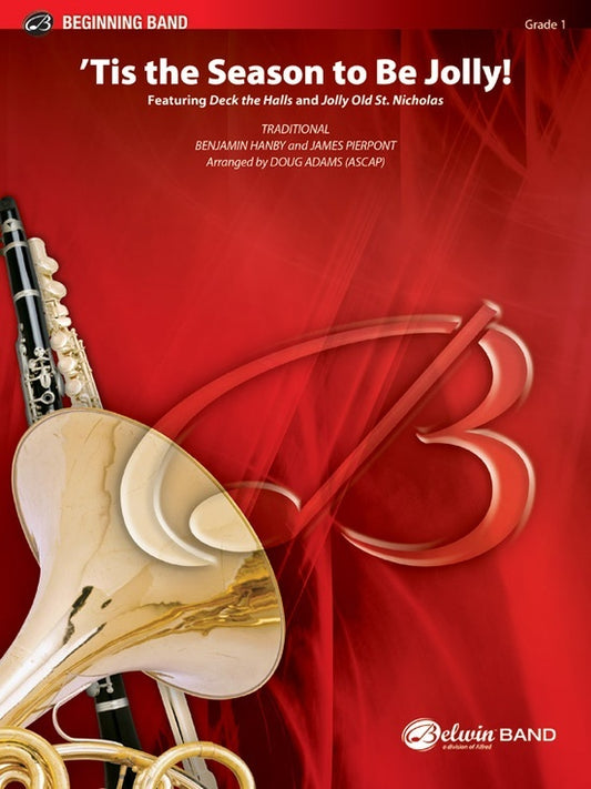 Tis the Season to Be Jolly Concert Band Sheet Music Grade 1