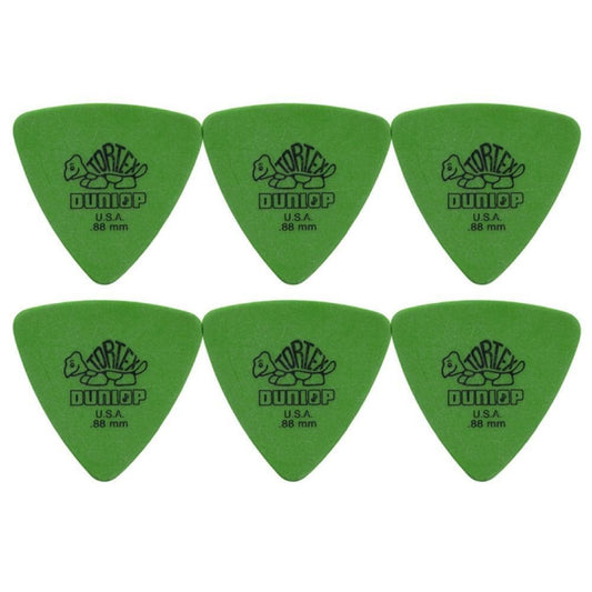 6 x Dunlop Tortex Triangle .88MM Gauge Guitar Picks 431R Plectrums