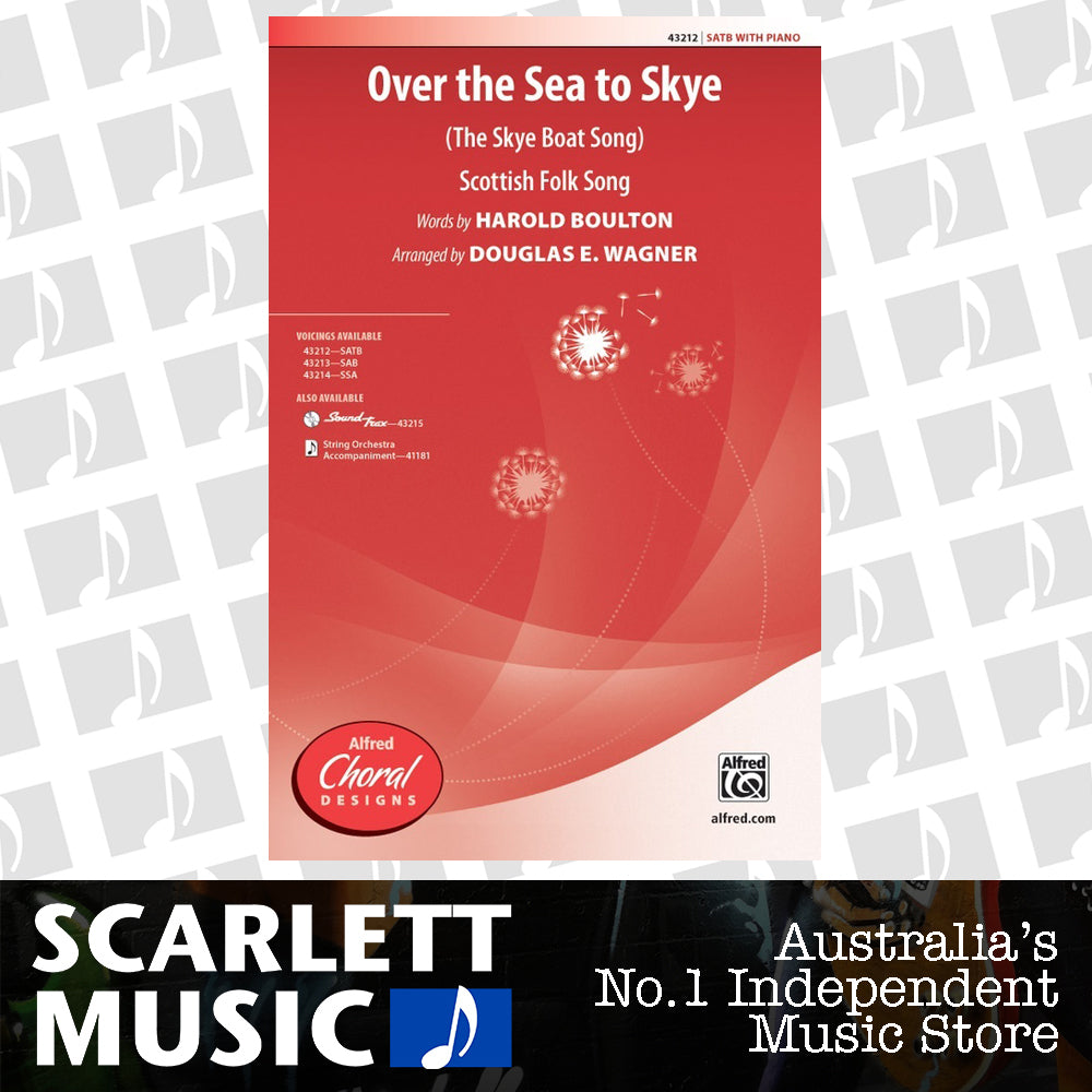 Over The Sea To Skye SATB — view 2