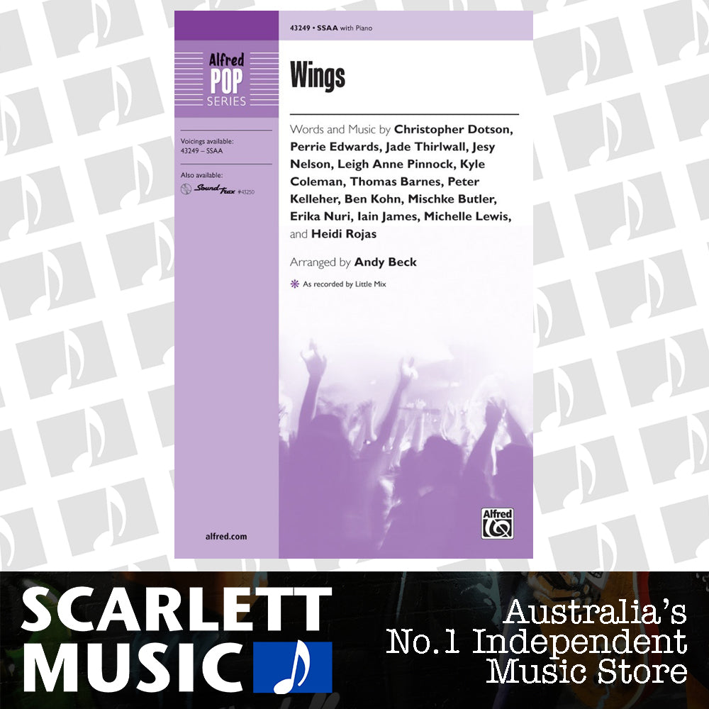 WINGS SSAA Choral Sheet Music — view 2