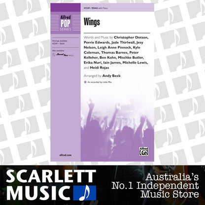 WINGS SSAA Choral Sheet Music — view 2