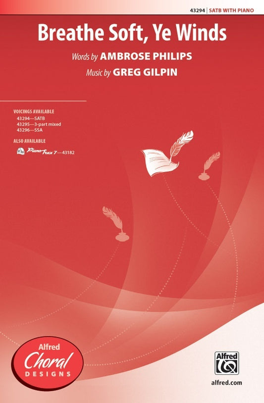 Breathe Soft Ye Winds SATB Choral Sheet Music