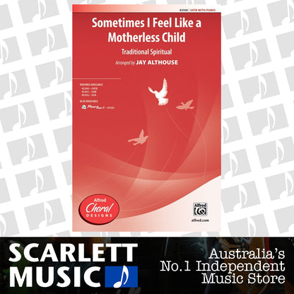 Sometimes I Feel Like Motherless Child SATB Choral Sheet Music — view 2