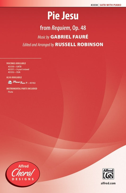 Pie Jesu Requiem Op 48 SATB