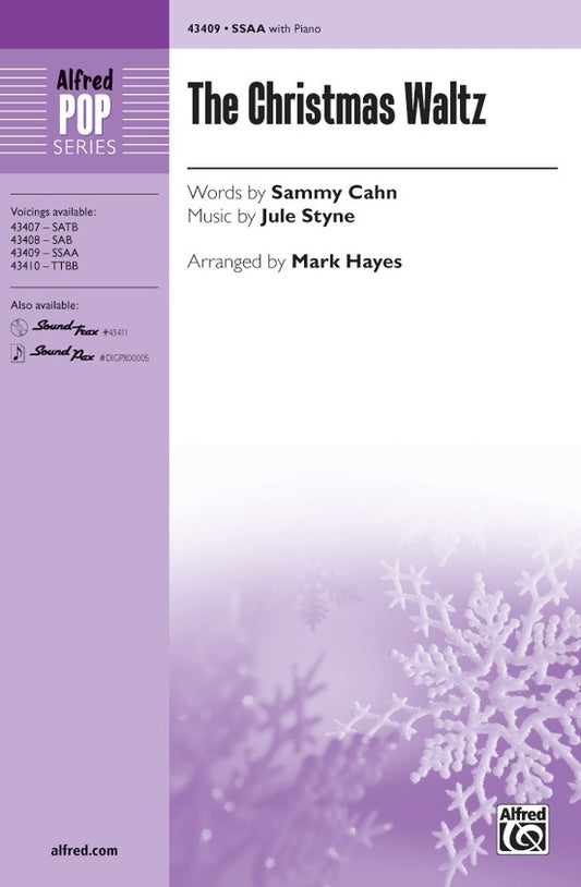 The Christmas Waltz SSAA Choral Sheet Music for 3 Part Treble/SSA