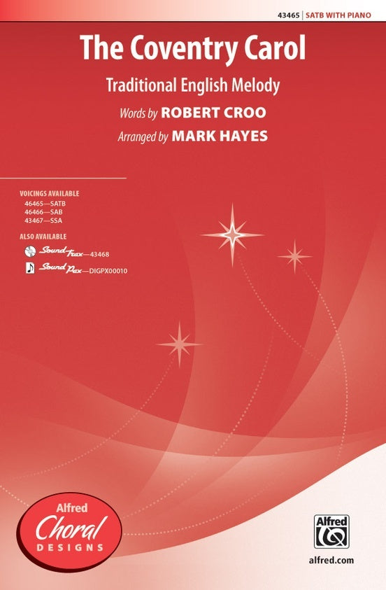 Coventry Carol SATB Choral Sheet Music