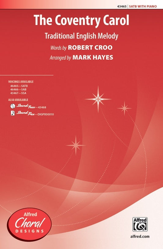 Coventry Carol SATB Choral Sheet Music