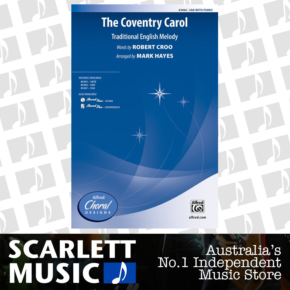 The Coventry Carol SAB Choral Sheet Music — view 2