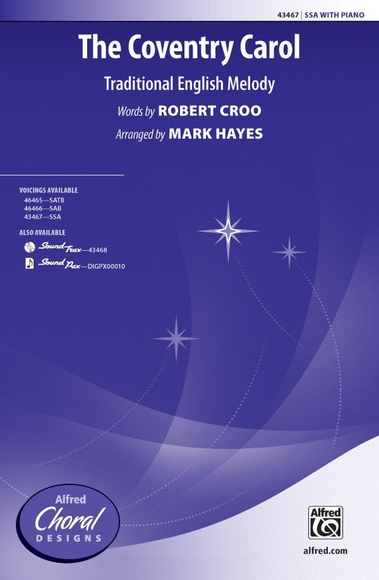 The Coventry Carol SSA Choral Sheet Music