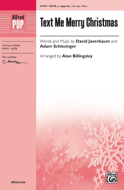 Text Me Merry Christmas SATB Choral Sheet Music